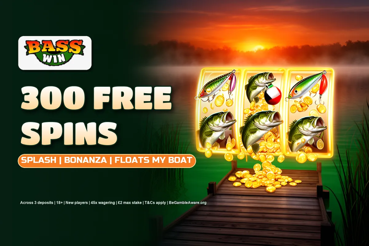 Basswin 300 free spins on Big Bass Splash, Big Bass Bonanza and Big Bass Floats My Boat